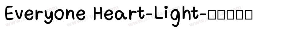 Everyone Heart-Light字体转换